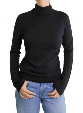 Maglioncino collo alto tinta unita